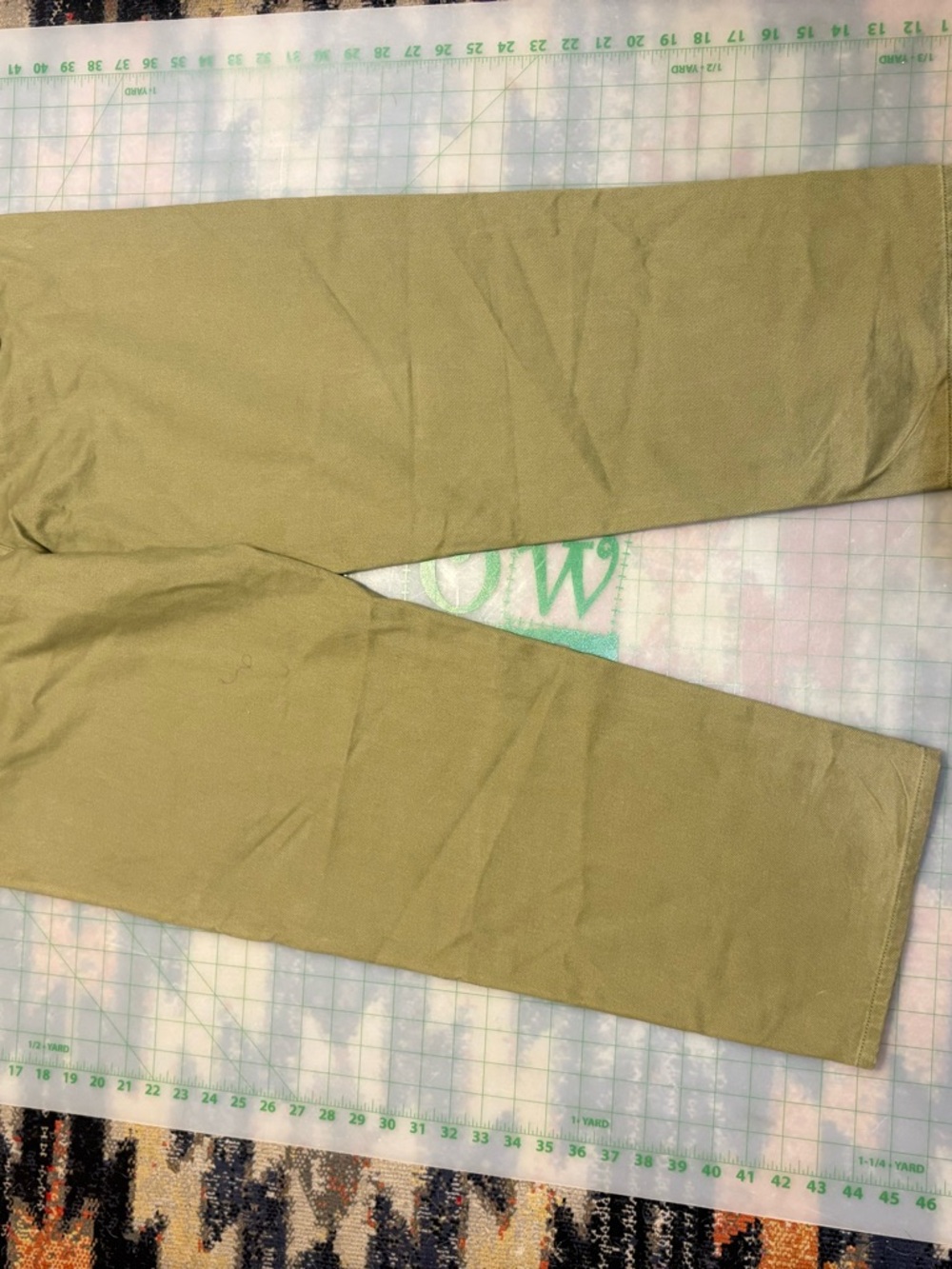 Supreme Olive Twill Pants with Red Logo Tag - Picture 5 of 5